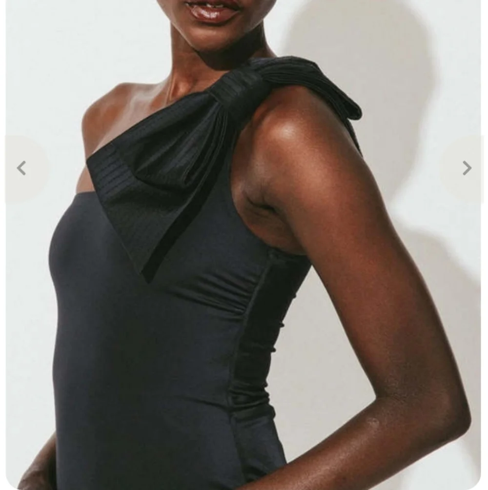 Cleobella Inga Large Bow Bathing Suit Size S Black New!